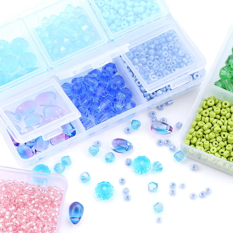 New Wholesale Bling Glass Beads Bicone Deads Stretch Cord and others Earring Bracelet Making Kit for Jewelry Making DIY
New Wholesale Bling Glass Beads Bicone Deads Stretch Cord and others Earring Bracelet Making Kit for Jewelry Making DIY