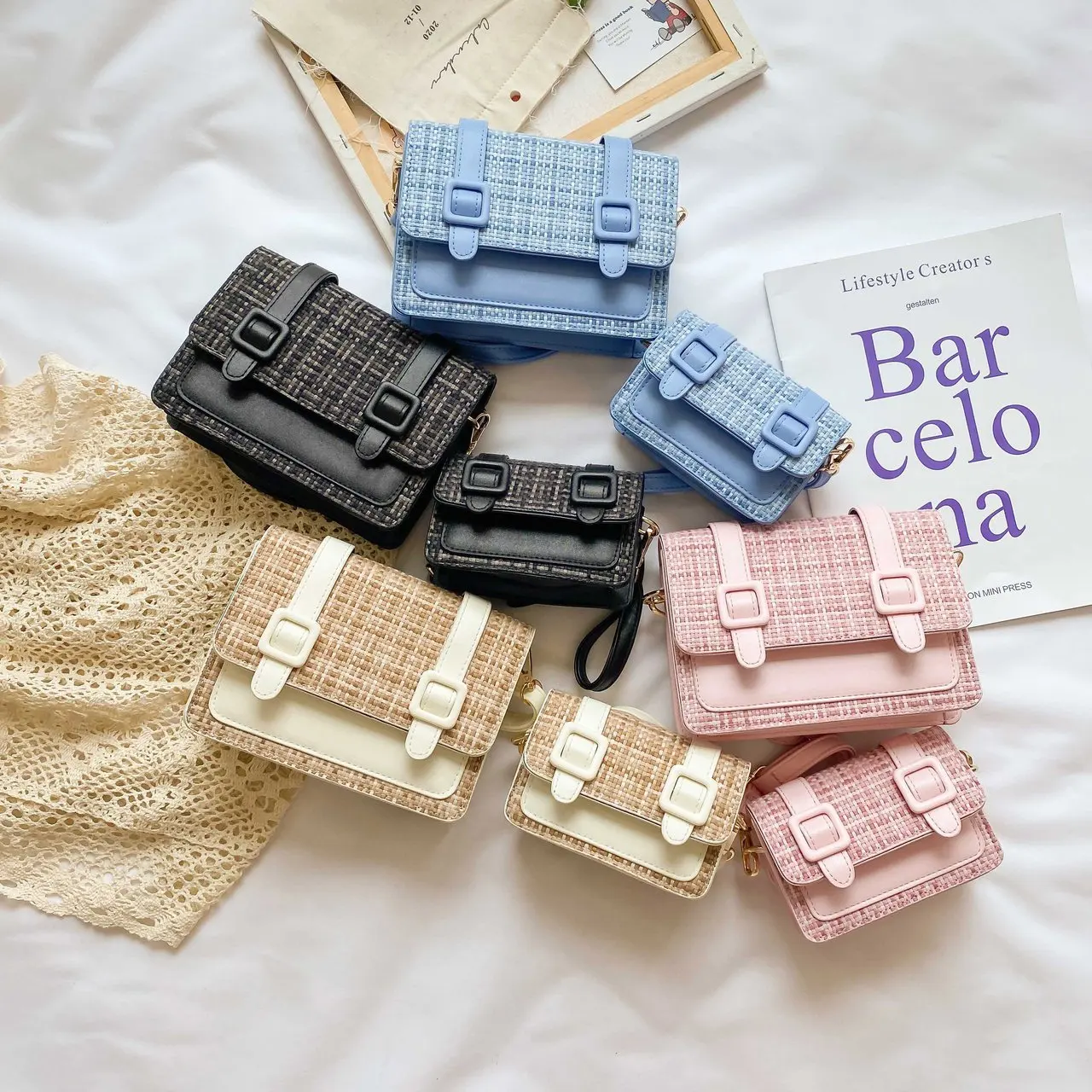 Elegant Mommy And Me Purses Set Fashion Women & Kids Mini Square Bags High Quality Matching Mother Daughter Purse
Elegant Mommy And Me Purses Set Fashion Women & Kids Mini Square Bags High Quality Matching Mother Daughter Purse