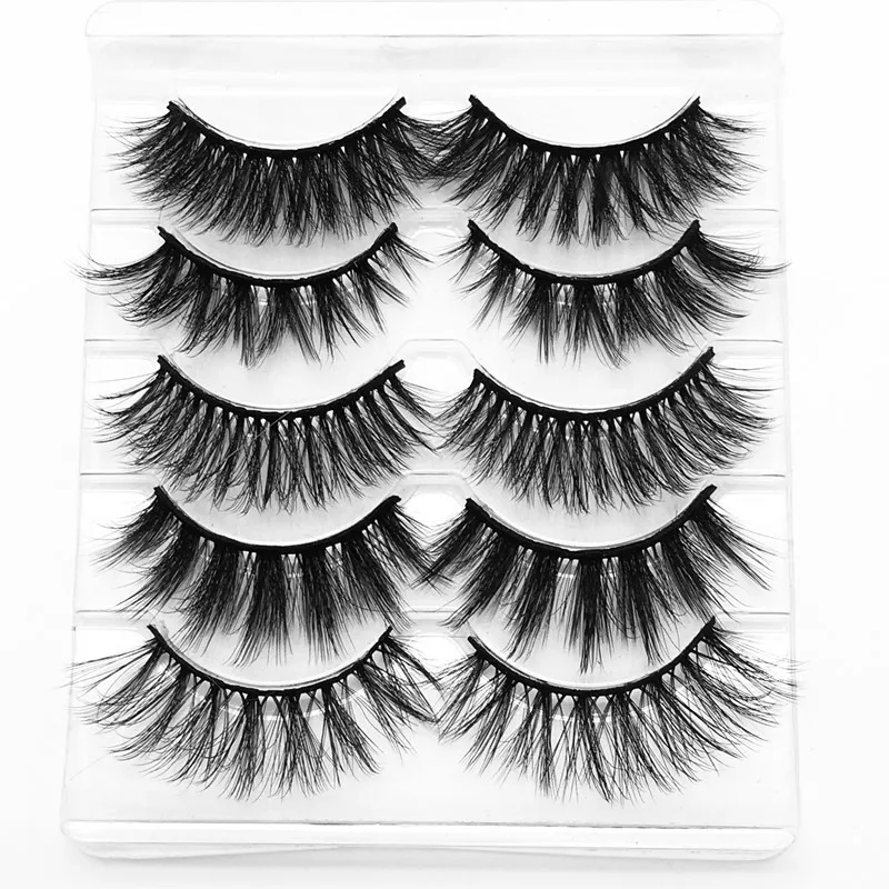 5 Pairs Faux Mink Hair False Eyelashes Natural Wispy Lashes Handmade Criss-cross Eyelash Extension Big Eyes Makeup GLB001, Natural black
5 Pairs Faux Mink Hair False Eyelashes Natural Wispy Lashes Handmade Criss-cross Eyelash Extension Big Eyes Makeup GLB001, Natural black