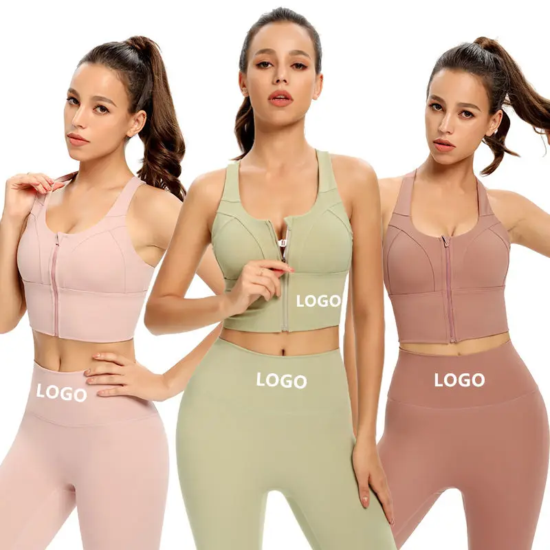 Plus size Fitness Yoga Sports Zipper Bra And Legging Women High Waisted Yoga Pants Wear Breathable Running Crop Top Yoga, Black, brown, green, pink and customized
Plus size Fitness Yoga Sports Zipper Bra And Legging Women High Waisted Yoga Pants Wear Breathable Running Crop Top Yoga, Black, brown, green, pink and customized