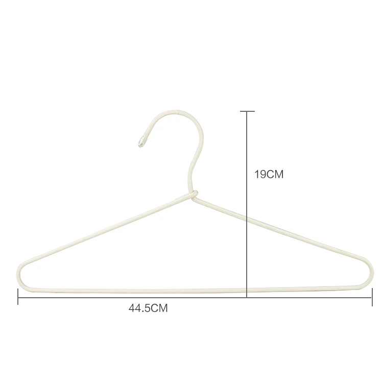 Factory Direct Space Saving Cheap Clothing Rope Metal Wire Hangers with Braided Rope