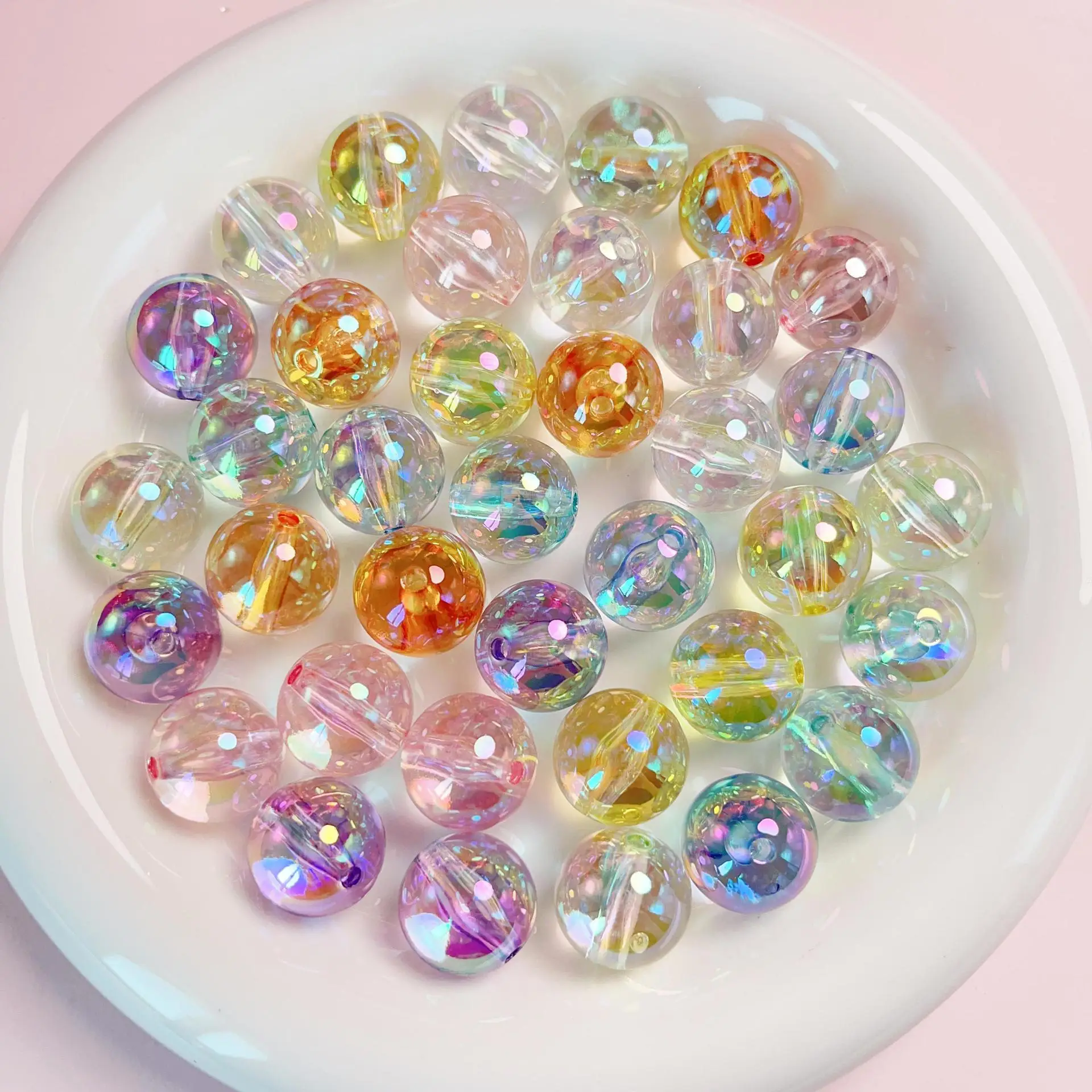 JC crystal 10 pieces per bag high quality transparent phone chain key chain beads diy shiny round acrylic beads 16mm
JC crystal 10 pieces per bag high quality transparent phone chain key chain beads diy shiny round acrylic beads 16mm