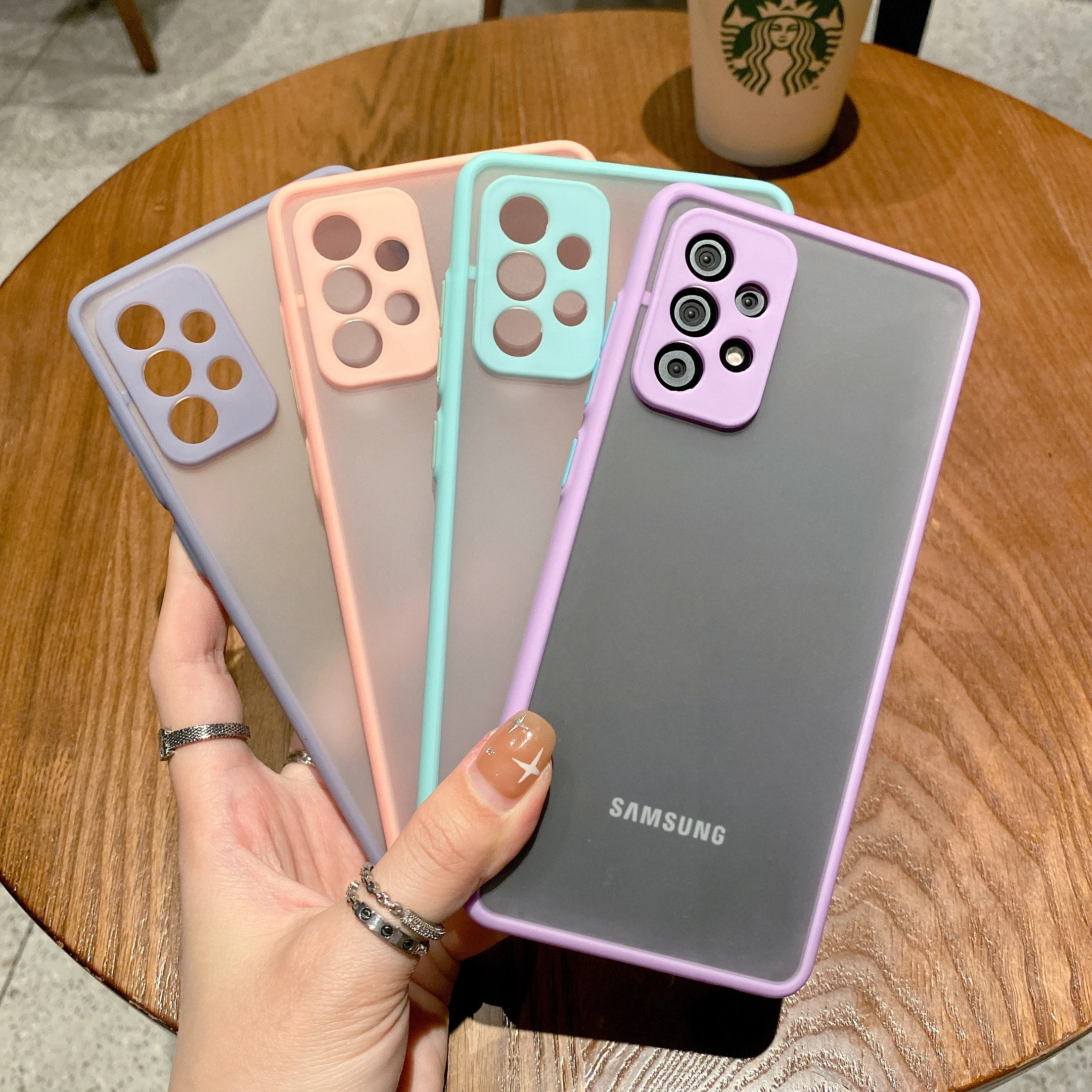 For SamsungA72 Case with camera protector Cell Phone Case Double Color Translucent Matte Mobile Back Cover
For SamsungA72 Case with camera protector Cell Phone Case Double Color Translucent Matte Mobile Back Cover