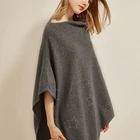 Scarf New Arrival Mongolia Cashmere Blanket Sweater Wool Poncho Blanket Strassing Star Style Scarf