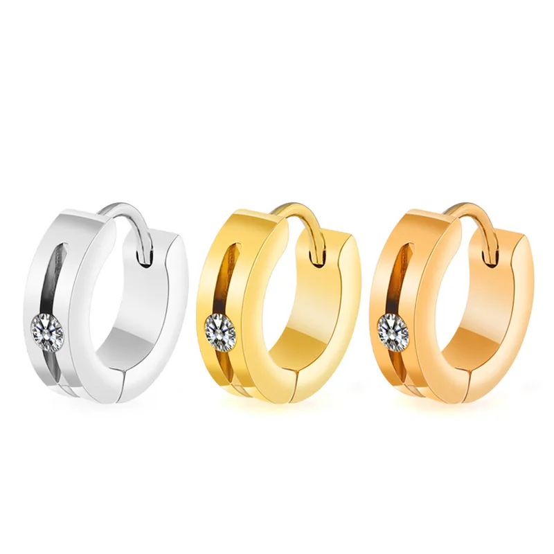 Women Fashion Titanium Steel Flat 4*9 Slotted Diamond Earrings Stainless Steel Zircon Earring For Women
Women Fashion Titanium Steel Flat 4*9 Slotted Diamond Earrings Stainless Steel Zircon Earring For Women