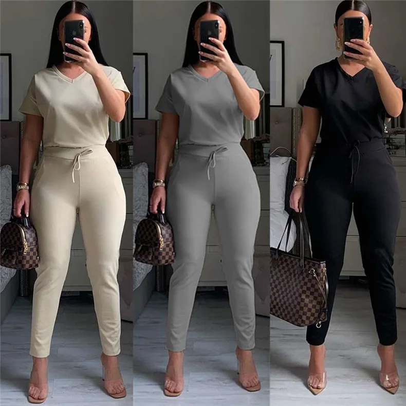 HXZC00028 Hi Heart New arrival sport women two - piece set+Casual sport V - neck solid color two-piece suit, 3 color
HXZC00028 Hi Heart New arrival sport women two - piece set+Casual sport V - neck solid color two-piece suit, 3 color