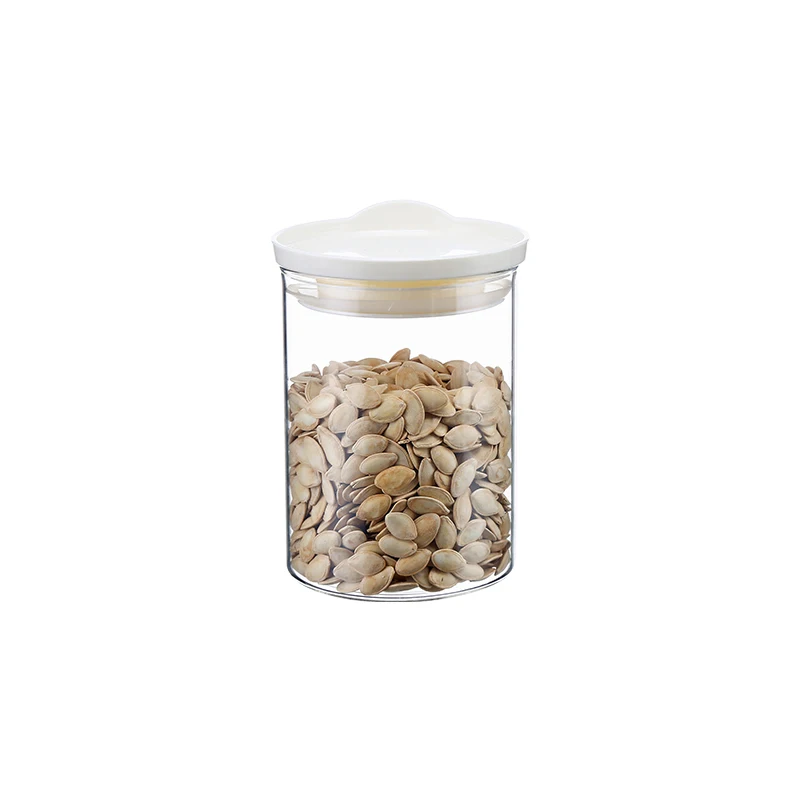 600ML Kitchen Cereals household kitchen food grade transparent plastic storage box snacks dry goods tea storage jar, White
600ML Kitchen Cereals household kitchen food grade transparent plastic storage box snacks dry goods tea storage jar, White