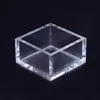 Custom square clear transparent large display cube ring rose package acrylic box for family