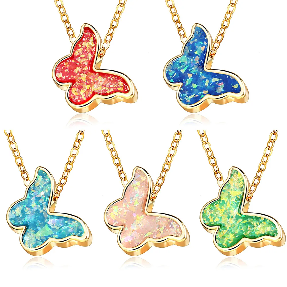 2020 New Fashion Colorful Blue Pink Gold Plated Acrylic Butterfly Necklace for Women Girls, 5 colors
2020 New Fashion Colorful Blue Pink Gold Plated Acrylic Butterfly Necklace for Women Girls, 5 colors