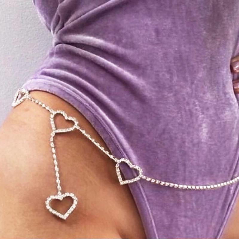 Rhinestone Heart Belly Chain for Waist Sexy Women Bling Crystal Body Chain Belt Jewelry Beach Bikini
Rhinestone Heart Belly Chain for Waist Sexy Women Bling Crystal Body Chain Belt Jewelry Beach Bikini