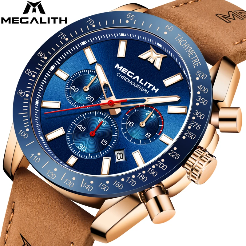 Montre Homme Fashion Factory Price MEGALITH Steel Case Leather band Wristwatch Male Luxury Quality Waterproof Men Quartz Watch
Montre Homme Fashion Factory Price MEGALITH Steel Case Leather band Wristwatch Male Luxury Quality Waterproof Men Quartz Watch