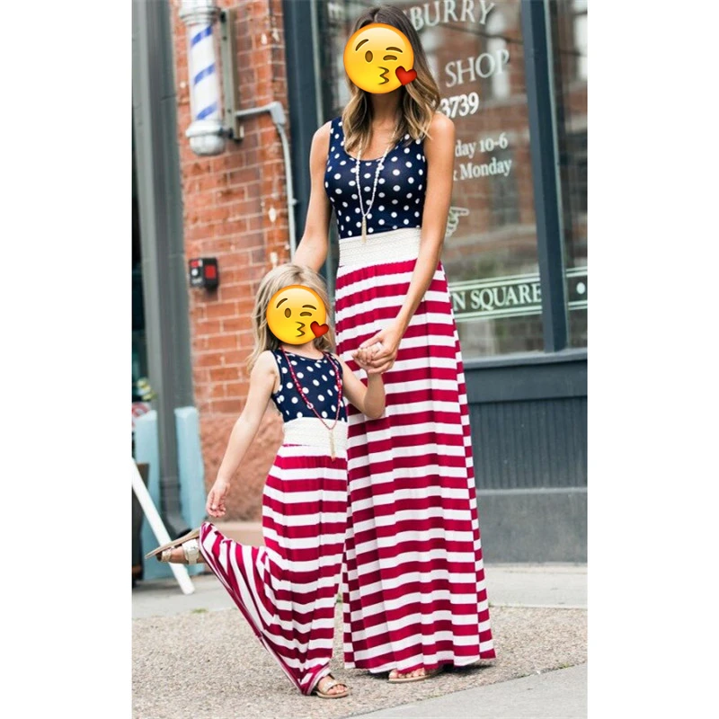 Summer Family matching Clothes Mommy And Me Dresses Stripe Sleeveless Round Neck T Shirt Dress Casual Parent-Child Outfit, 2 colors
Summer Family matching Clothes Mommy And Me Dresses Stripe Sleeveless Round Neck T Shirt Dress Casual Parent-Child Outfit, 2 colors