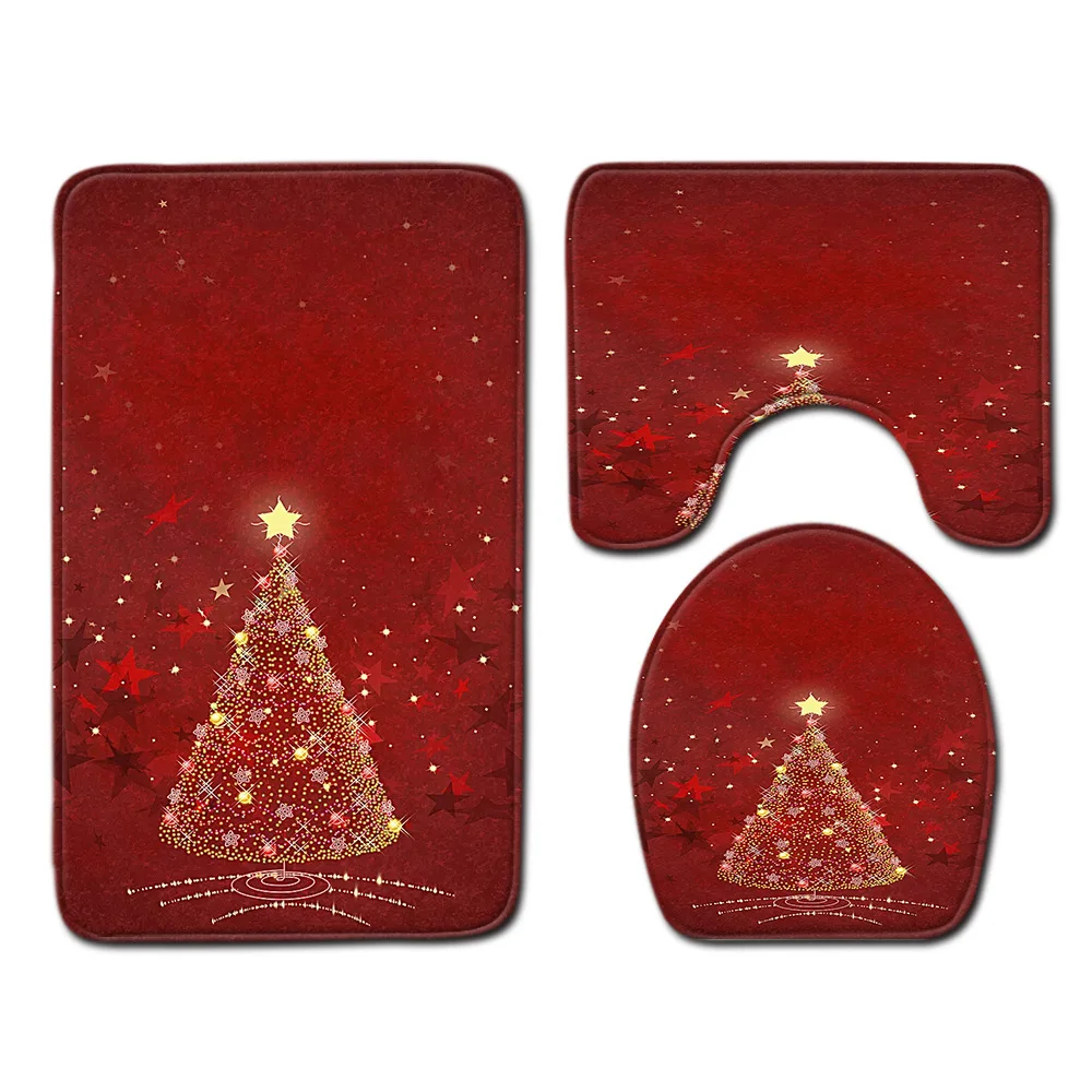 DB Bathroom Accessories Products Supply Back of Pvc Anti Slip Christmas's Printing Toilet Mats Chenille
DB Bathroom Accessories Products Supply Back of Pvc Anti Slip Christmas's Printing Toilet Mats Chenille