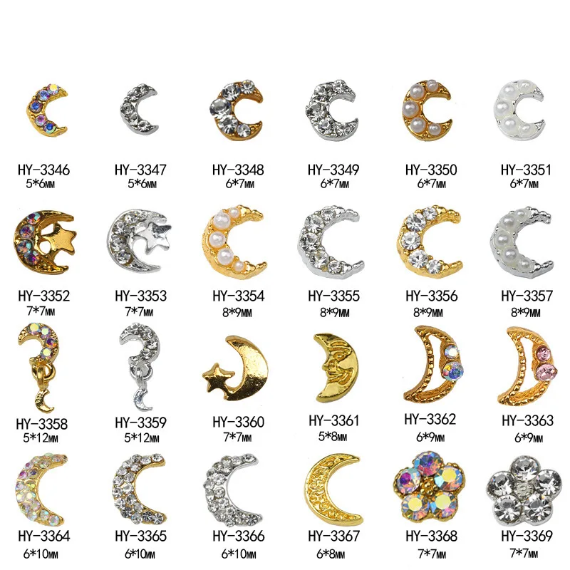 20pcs New products of nail star moon ornaments Japanese and Korean star moon ornaments with pearl nail drill gold and silve
20pcs New products of nail star moon ornaments Japanese and Korean star moon ornaments with pearl nail drill gold and silve