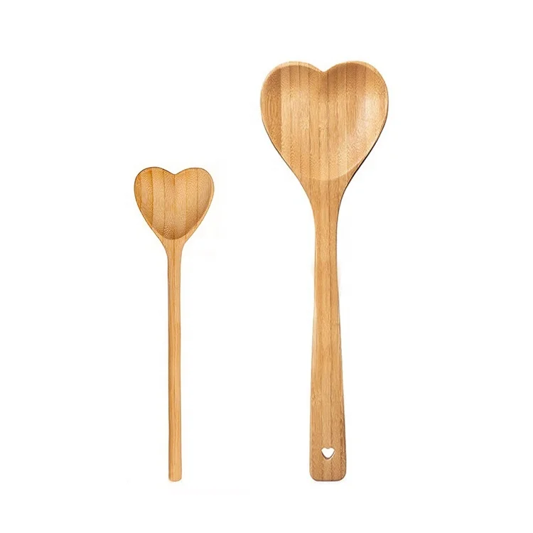 Creative Nonstick Reusable Eco Friendly Kitchen Utensil Spatula Heart Shaped Bamboo Spoon, Natural color
Creative Nonstick Reusable Eco Friendly Kitchen Utensil Spatula Heart Shaped Bamboo Spoon, Natural color
