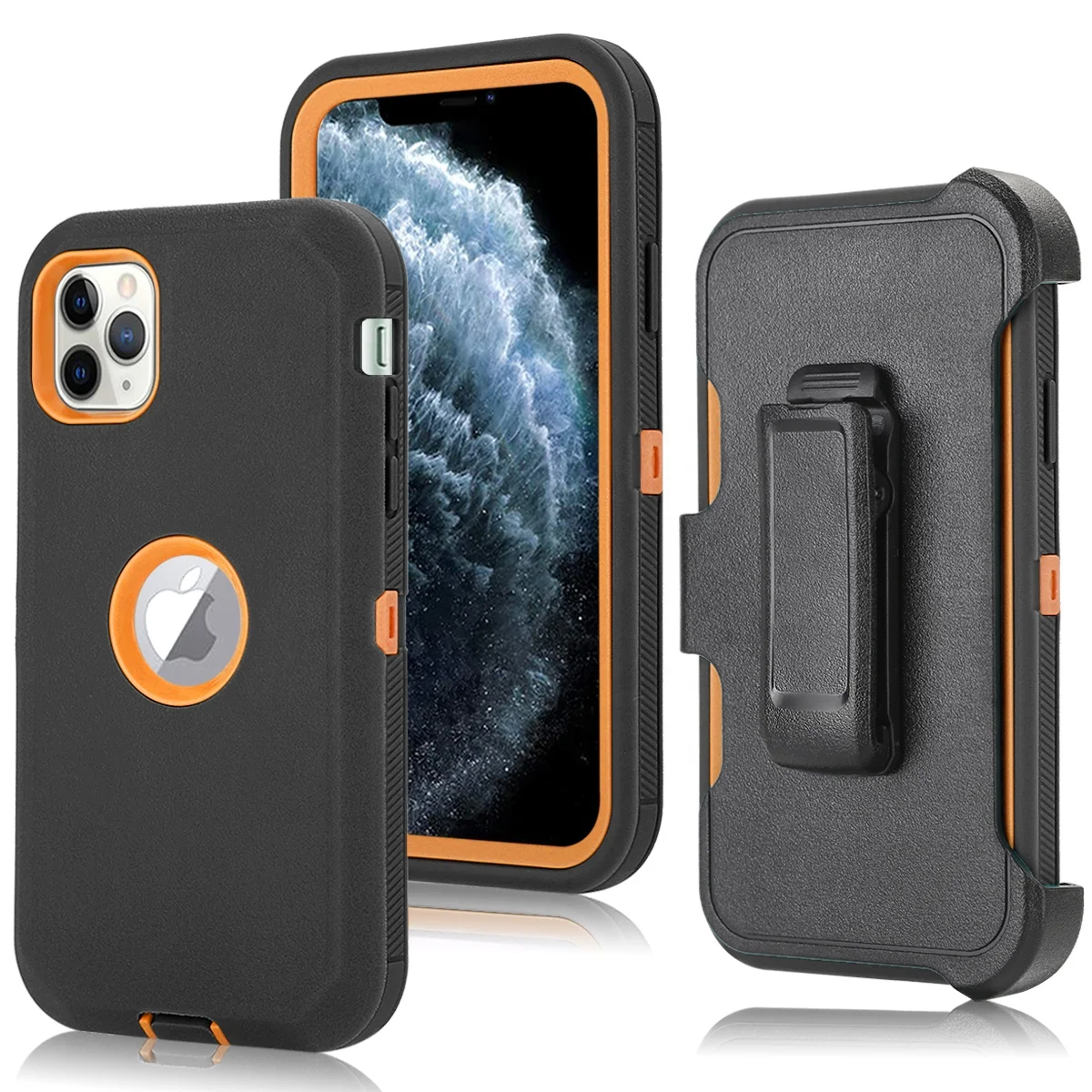 Top Quality TPU PC Hybrid Belt Clip Multi Function Portable Phone Back Cover Case for iPhone 11 Pro, Multi colors
Top Quality TPU PC Hybrid Belt Clip Multi Function Portable Phone Back Cover Case for iPhone 11 Pro, Multi colors