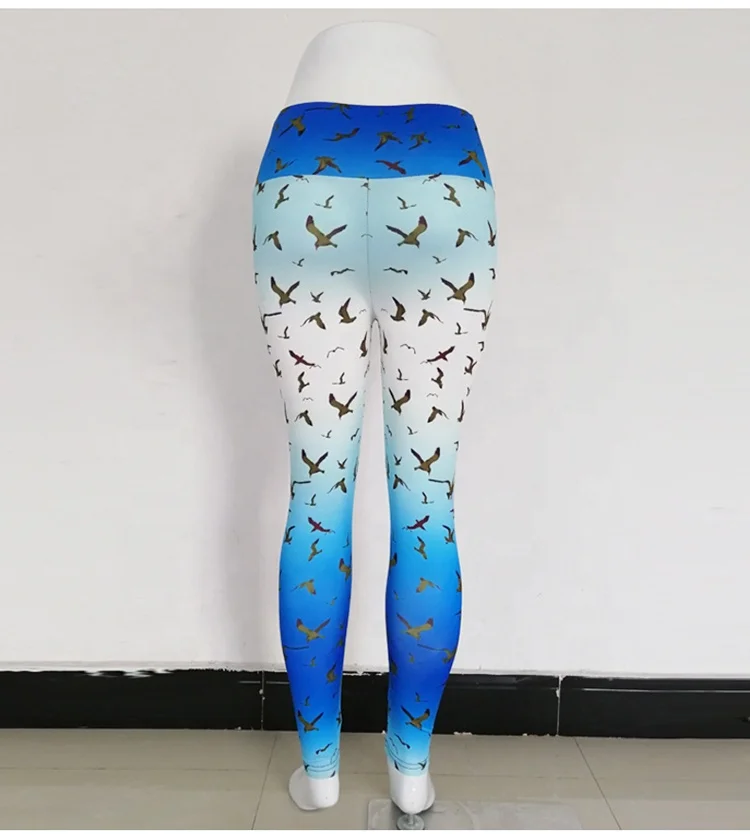 New hot sale style sea mew running sport fitness women yoga animal print leggings, As picture
New hot sale style sea mew running sport fitness women yoga animal print leggings, As picture