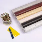Wood grain self-adhesive PVC waterproof wallpaper beautiful bedroom decoration striped thick wallpaper