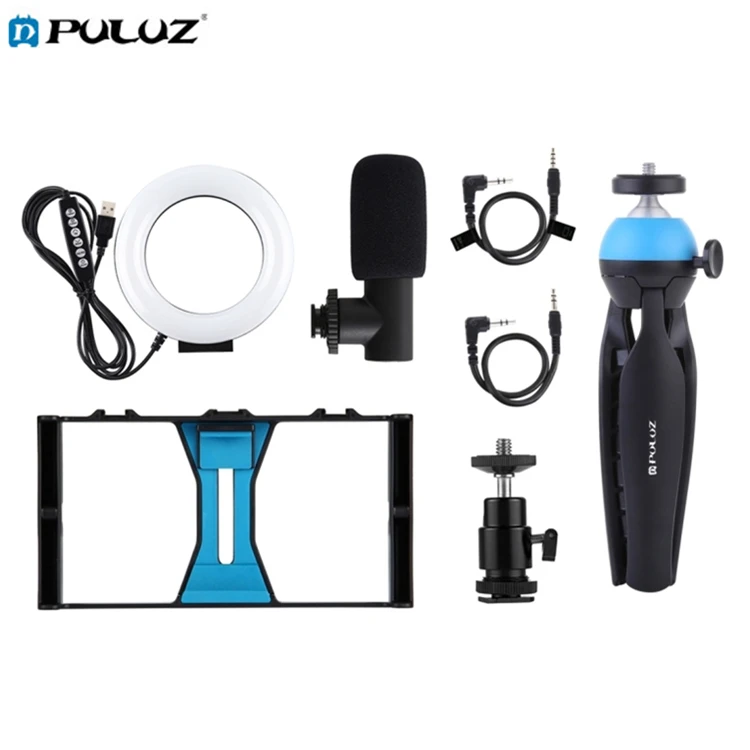 Wholesale PULUZ 4 in 1 Vlogging Live Broadcast Smartphone Video Rig With Microphone Kits
Wholesale PULUZ 4 in 1 Vlogging Live Broadcast Smartphone Video Rig With Microphone Kits