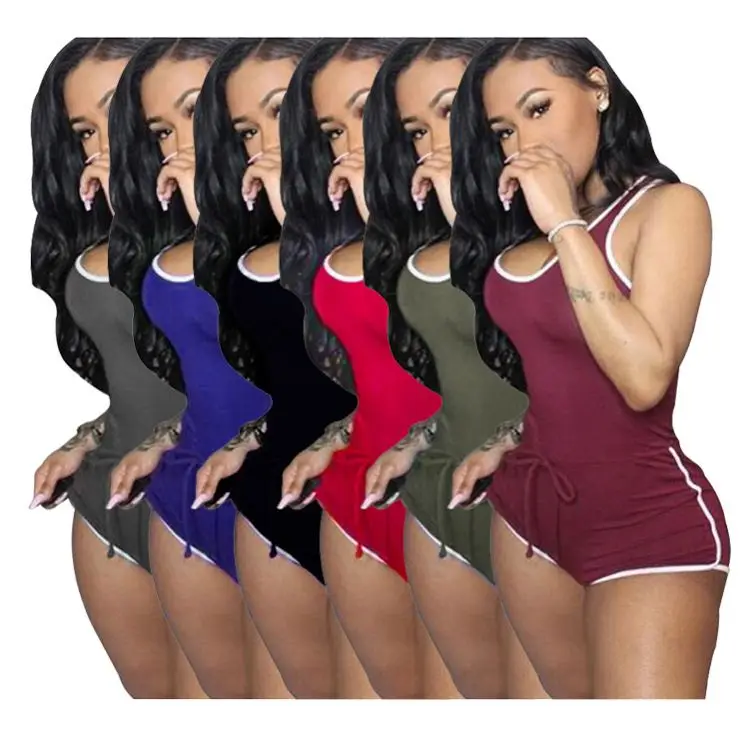 0040110 Summer Wholesale Custom Ladies Shorts Jump Suit Sleeveless Sports Comfortable Women One Piece Short Jumpsuits Rompers
0040110 Summer Wholesale Custom Ladies Shorts Jump Suit Sleeveless Sports Comfortable Women One Piece Short Jumpsuits Rompers