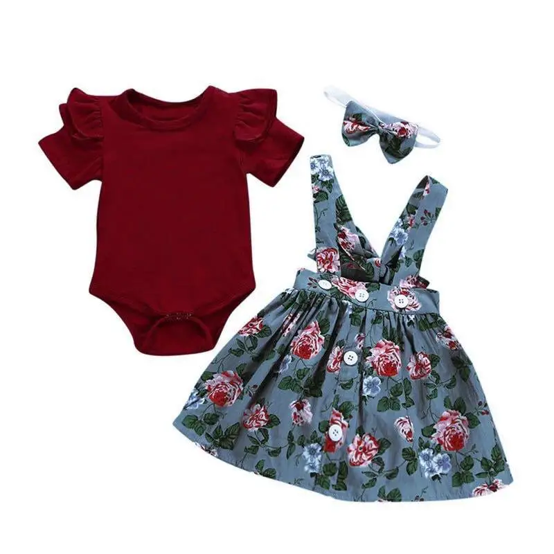 Children Girls Trendy Clothing 3pcs Baby Overalls & Skirt & headband 3pcs set Kids Clothing Wholesale
Children Girls Trendy Clothing 3pcs Baby Overalls & Skirt & headband 3pcs set Kids Clothing Wholesale