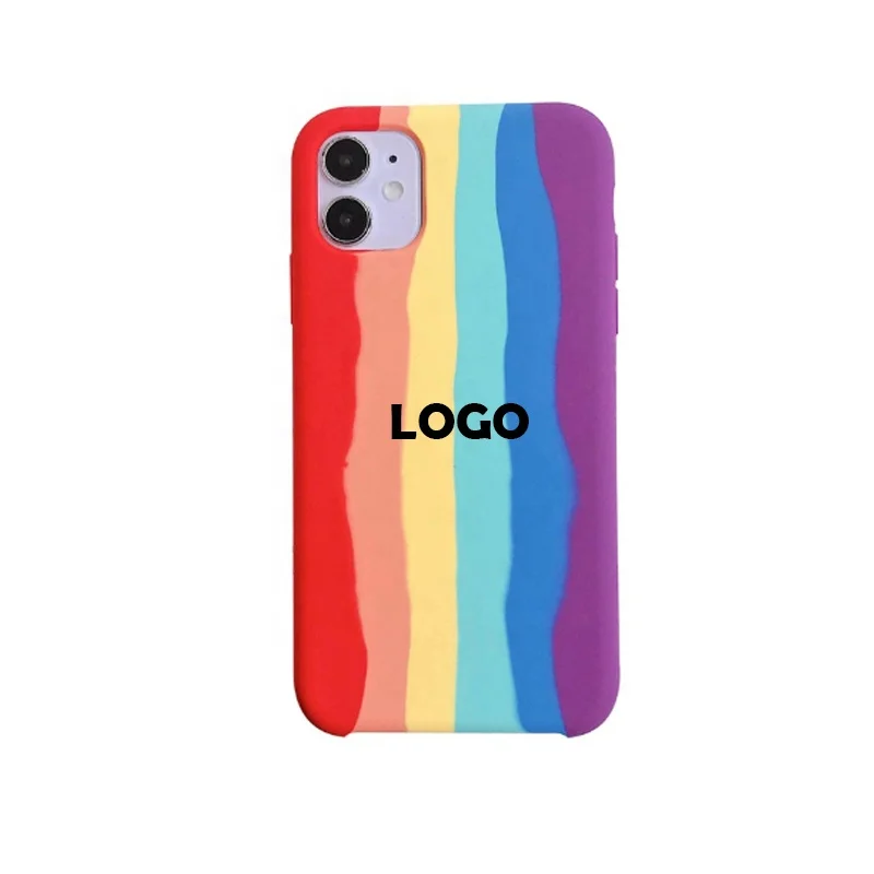 2020 Colourful Cases For iphone x 11 pro max custom logo back covers rainbow liquid silicon phone case for iphone 11 cover
2020 Colourful Cases For iphone x 11 pro max custom logo back covers rainbow liquid silicon phone case for iphone 11 cover