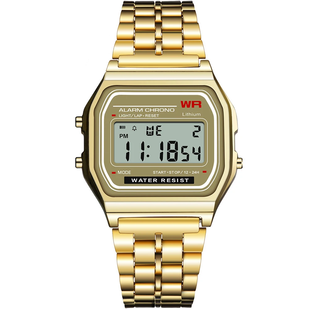 Richports retro small gold watch student square chain acrylic resin mirror waterproof electronic watch alloy strap wristwatch, Colors
Richports retro small gold watch student square chain acrylic resin mirror waterproof electronic watch alloy strap wristwatch, Colors