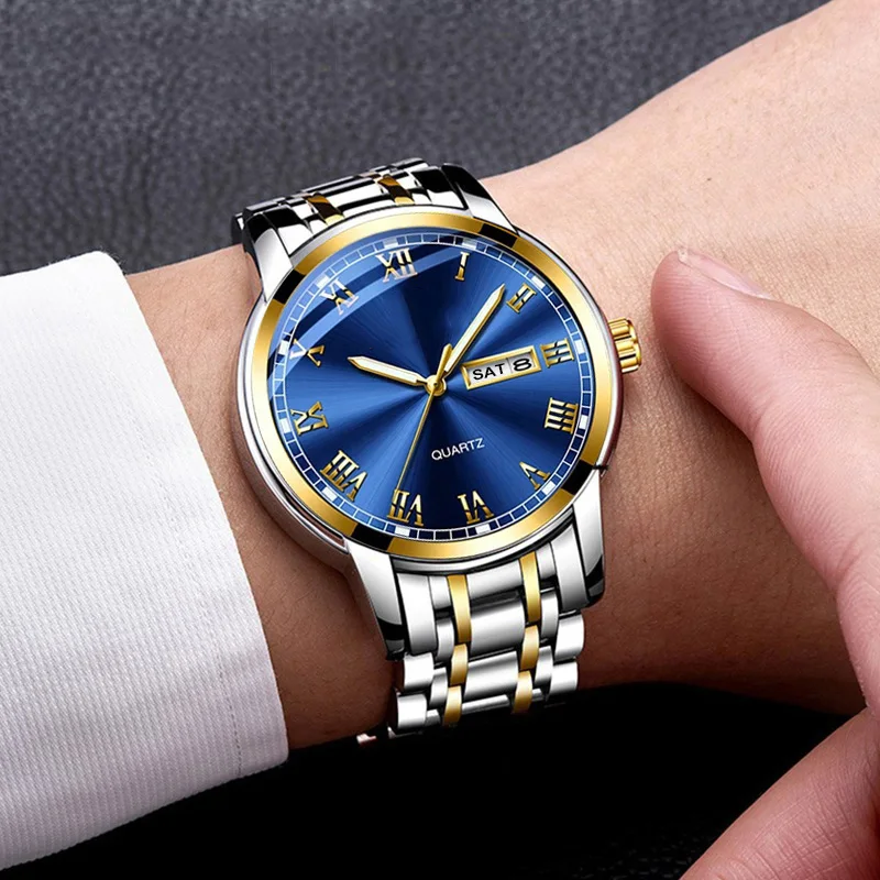 Wholesale Classic Brand Wristwatch Fashion Quartz Watches Custom Stainless Steel Luxury Waterproof Men Design Wrist Man Watch, As pictures
Wholesale Classic Brand Wristwatch Fashion Quartz Watches Custom Stainless Steel Luxury Waterproof Men Design Wrist Man Watch, As pictures