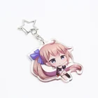 Custom Printing Double Sides Logo Keychain Charms Cheap Clear Acrylic Photo Blank Keychain In Promotion