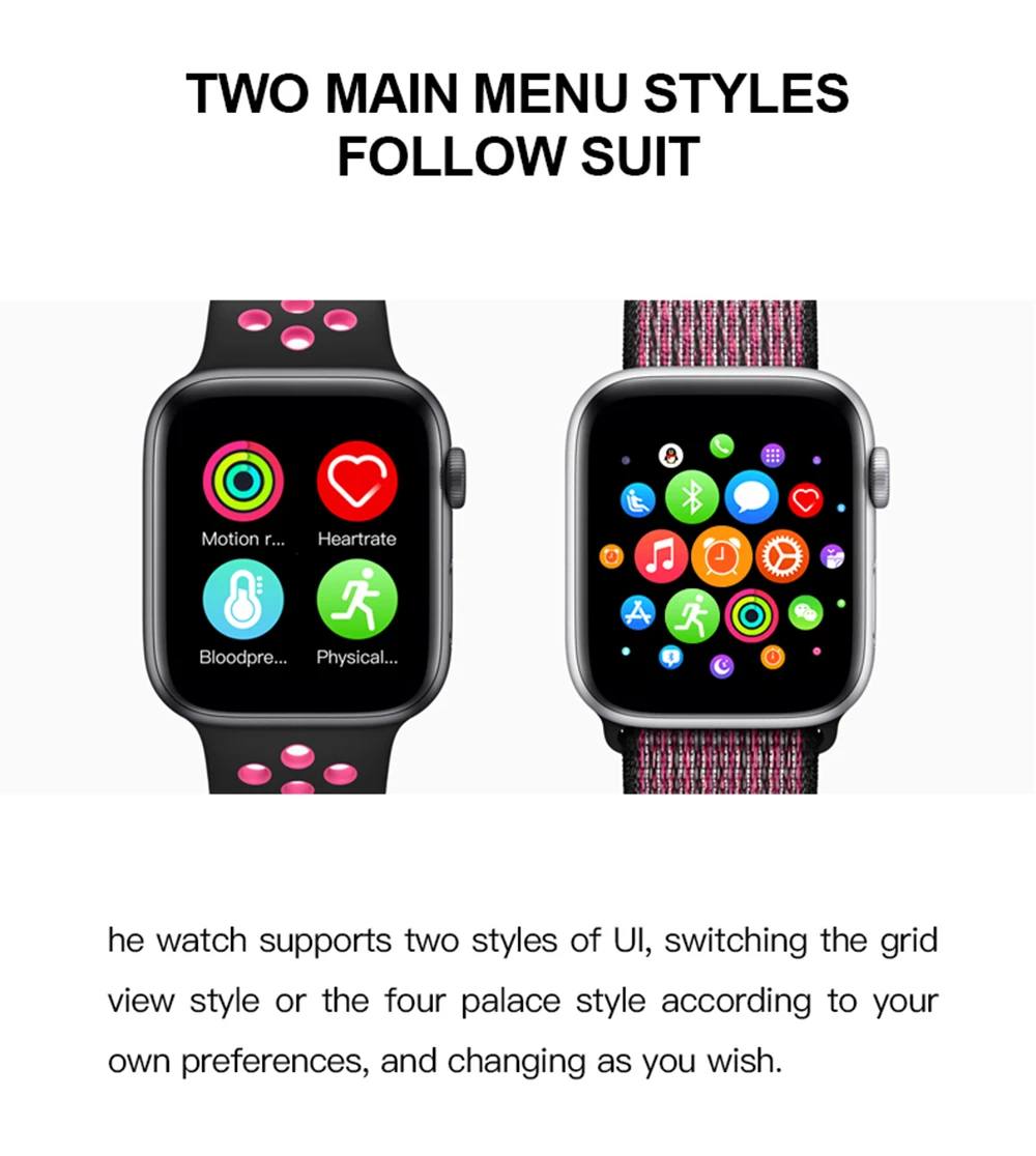 T55 Bt Call 1.54inch Smart watch Sport with 2 Straps Cellular Menu Dual Mode Fitpro App Fitness tracker Smartwatch T55
