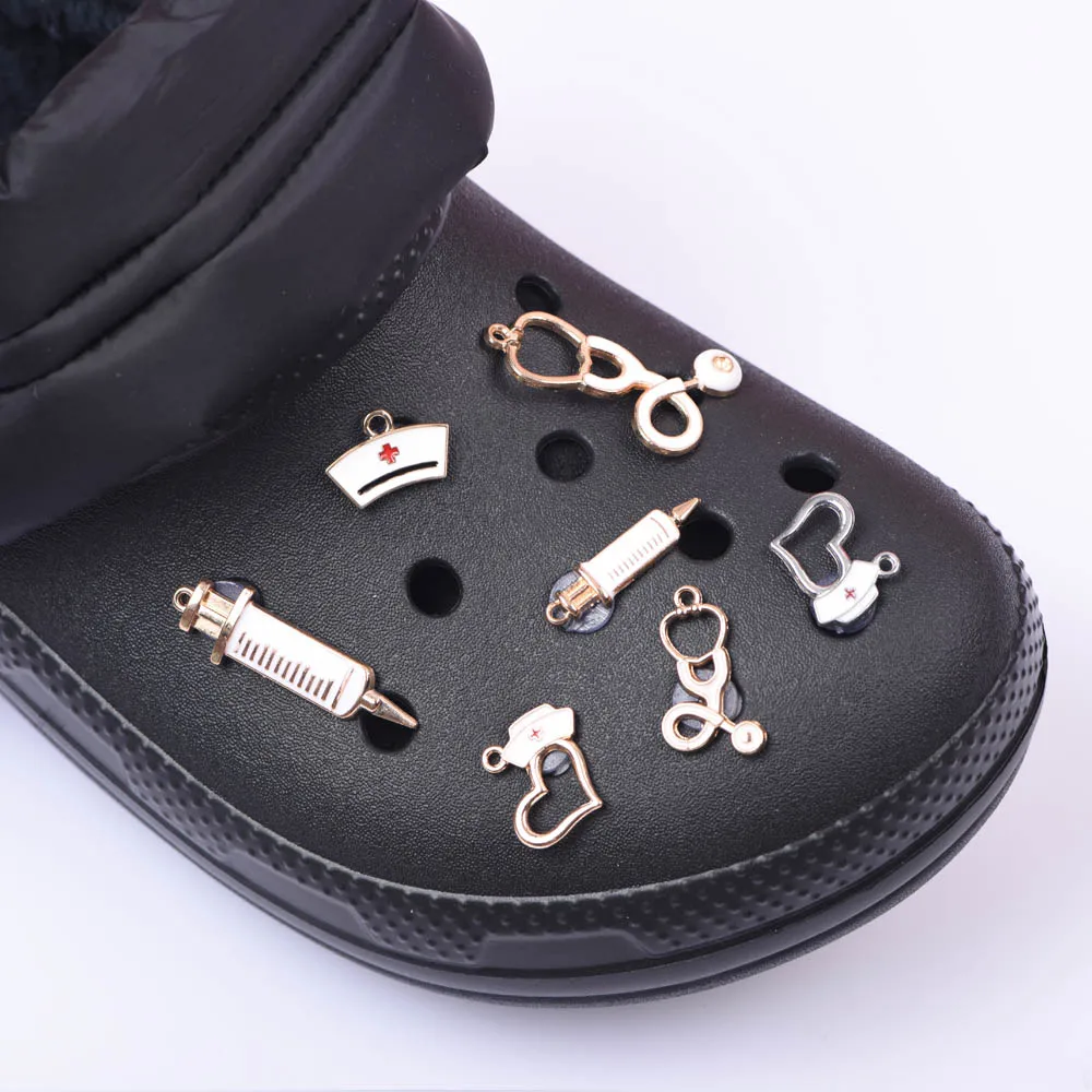 Wholesale Alloy Metal designer croc jibz charms fitting for croc sandals shoes decoration gifts for bracelet, Customized color
Wholesale Alloy Metal designer croc jibz charms fitting for croc sandals shoes decoration gifts for bracelet, Customized color