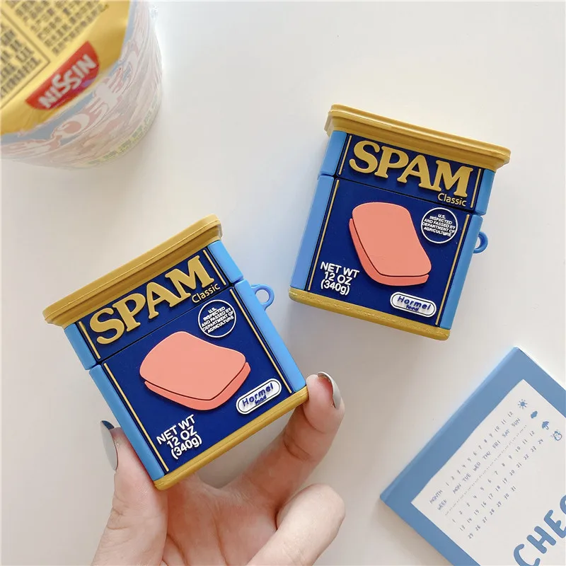 For Apple Airpods 1 2 Pro Shockproof Case Cute 3D Canned Luncheon Meat Wireless Headphone Earphone Soft Silicone Cover Accessory
For Apple Airpods 1 2 Pro Shockproof Case Cute 3D Canned Luncheon Meat Wireless Headphone Earphone Soft Silicone Cover Accessory