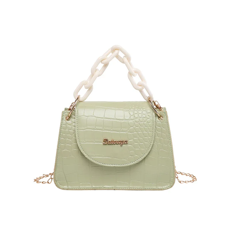 New trendy fashion crocodile pattern small square bag shoulder diagonal all-match handbag, Multicolor
New trendy fashion crocodile pattern small square bag shoulder diagonal all-match handbag, Multicolor