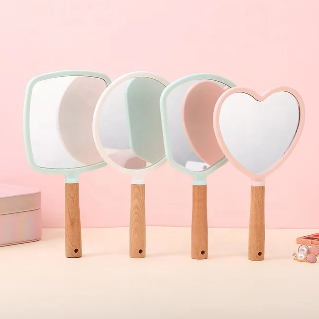 2021 New Heart Shape Wood Handle Makeup Mirror Hd Princess's Gift Round Square Dentist Beauty Hand Mirror, Pink, white, mint
2021 New Heart Shape Wood Handle Makeup Mirror Hd Princess's Gift Round Square Dentist Beauty Hand Mirror, Pink, white, mint