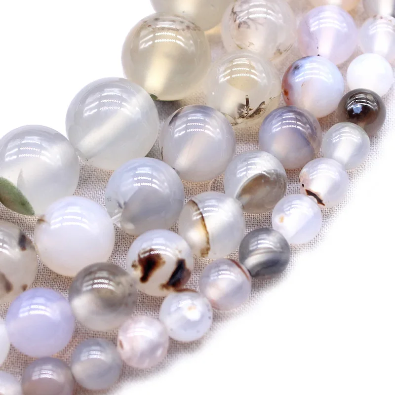 Natural Black Flower Moss Agate Round Loose Beads for Jewelry Making DIY Handmade Craft Gift 15.5 Inches Strand
Natural Black Flower Moss Agate Round Loose Beads for Jewelry Making DIY Handmade Craft Gift 15.5 Inches Strand