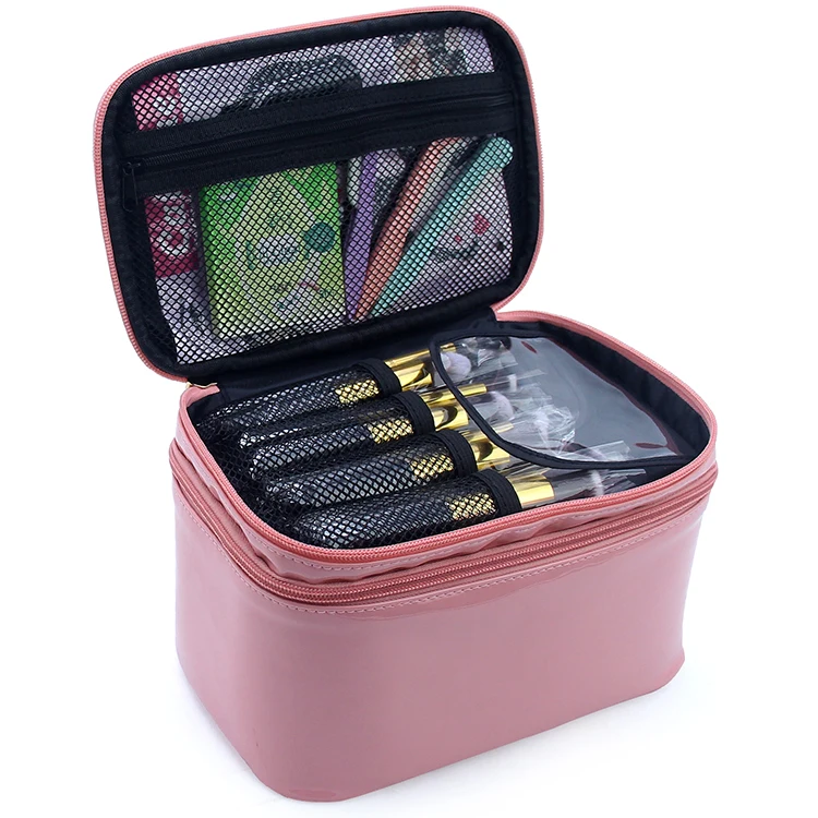 Free Dropshipping New 2 layers PU Pink Waterproof Portable Large Capacity Makeup Beauty Case Cosmetic Artist Brush Organizer Bag For Girl
Free Dropshipping New 2 layers PU Pink Waterproof Portable Large Capacity Makeup Beauty Case Cosmetic Artist Brush Organizer Bag For Girl