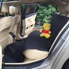 Durable Scratch Proof Waterproof Dog Pet Car Seat Cover for Back Seat with 2 Pockets