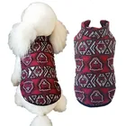 Custom warm winter dog coat jacket with tiger pattern