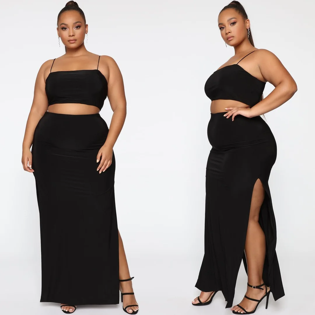 Summer 2021 Ladies Dresses Plus Size 5xl Sexy Suspenders 2 Piece Set Women Dresses Set
Summer 2021 Ladies Dresses Plus Size 5xl Sexy Suspenders 2 Piece Set Women Dresses Set
