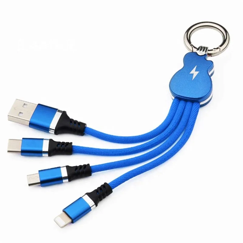 Custom LOGO 2.4A Fast Charging Nylon Braided 3 in 1 Keychain Data phone charger Cable For android Mobile Phone, Black red blue
Custom LOGO 2.4A Fast Charging Nylon Braided 3 in 1 Keychain Data phone charger Cable For android Mobile Phone, Black red blue