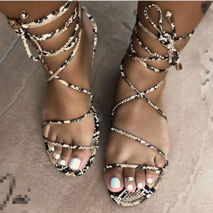 2019 Fashion Women's Flat Sandals Summer Outside Leopard Snake Print Shoes Ankle Strap Buckle Strap Sandals
2019 Fashion Women's Flat Sandals Summer Outside Leopard Snake Print Shoes Ankle Strap Buckle Strap Sandals