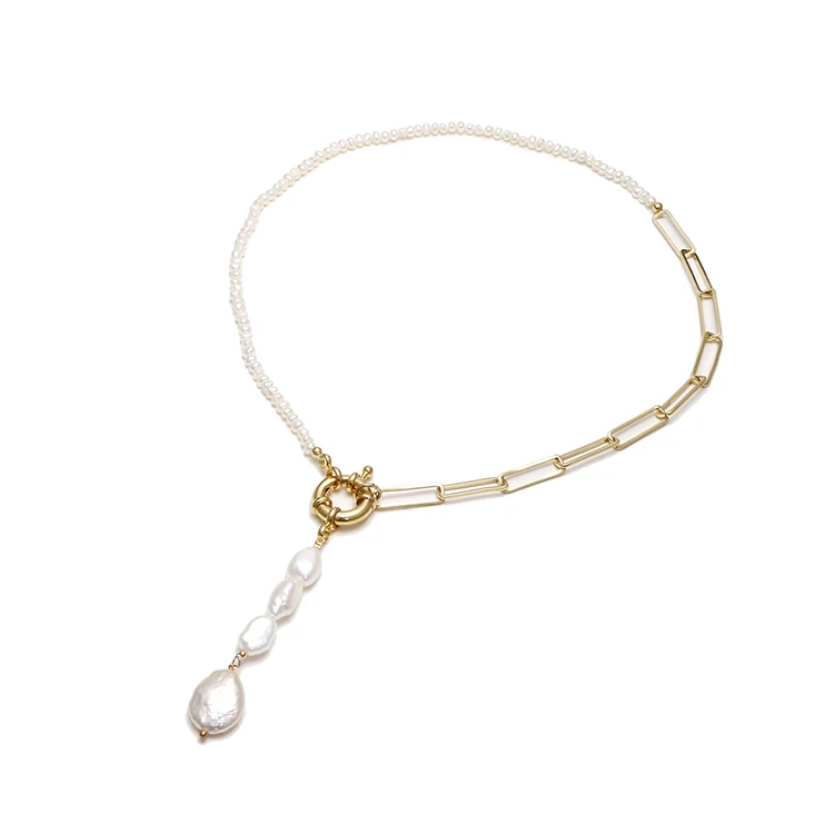 New Design Fashion Lock Link Chain Natural Pearl Necklace Jewelry, Picture
New Design Fashion Lock Link Chain Natural Pearl Necklace Jewelry, Picture