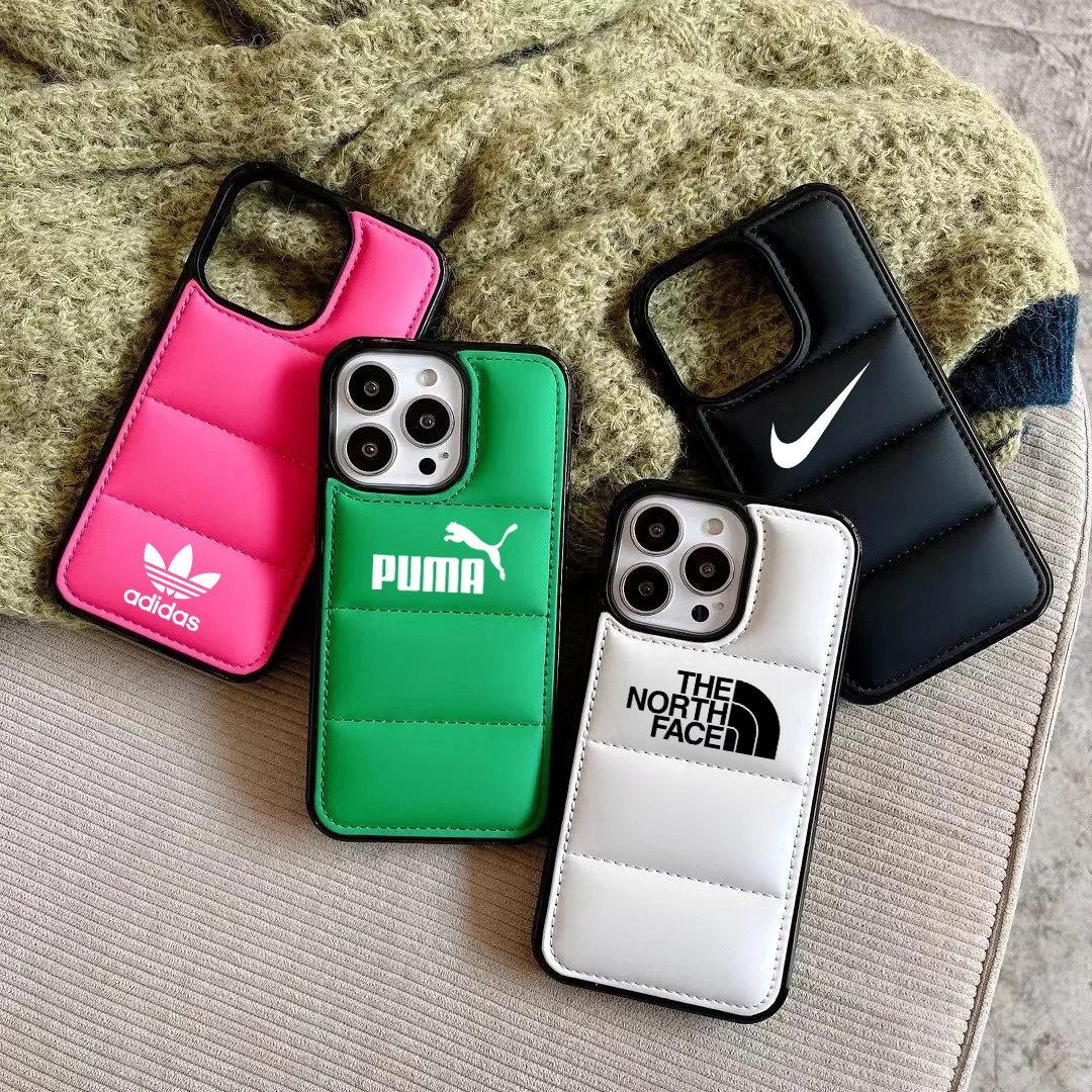 Down Jacket Popular Phone Case for iPhone 13 12 11 Pro Xs X XR Max 8 7 SE PU leather Cases Soft Black Cover, 20 design
Down Jacket Popular Phone Case for iPhone 13 12 11 Pro Xs X XR Max 8 7 SE PU leather Cases Soft Black Cover, 20 design