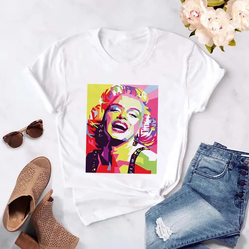 2020 Custom Newest Fashion 100% Cotton Tshirts White T Shirt Women Marilyn Monroe T shirt, Picture
2020 Custom Newest Fashion 100% Cotton Tshirts White T Shirt Women Marilyn Monroe T shirt, Picture