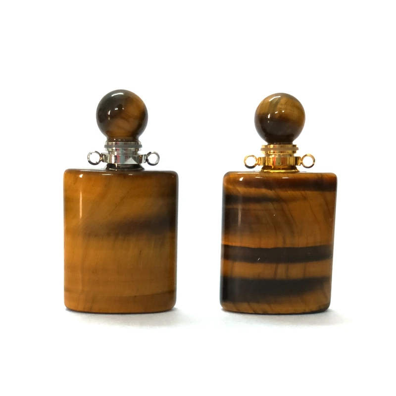 Natural tiger eye stone Essential Oil Diffuser Perfume Bottle tiger's eyes Pendant jewelry can open for necklace crystal, Multi
Natural tiger eye stone Essential Oil Diffuser Perfume Bottle tiger's eyes Pendant jewelry can open for necklace crystal, Multi