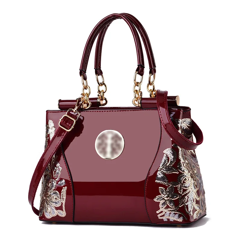 Autumn retro handbag large-capacity bright leather embroidery female bag ladies shoulder bags, White, red, dark blue, black,purple
Autumn retro handbag large-capacity bright leather embroidery female bag ladies shoulder bags, White, red, dark blue, black,purple