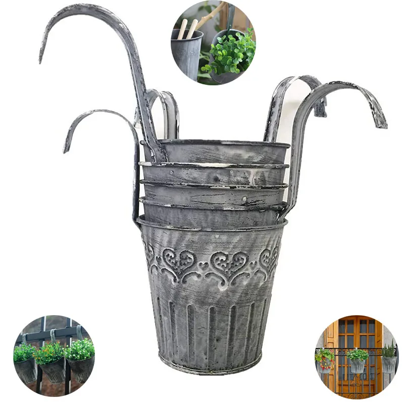 Dropshipping Vintage Metal Bucket Flower Holders Vase Wall Fence Hanging Balcony Garden Planter Iron Vintage Hanging Flower Pot, Grey
Dropshipping Vintage Metal Bucket Flower Holders Vase Wall Fence Hanging Balcony Garden Planter Iron Vintage Hanging Flower Pot, Grey