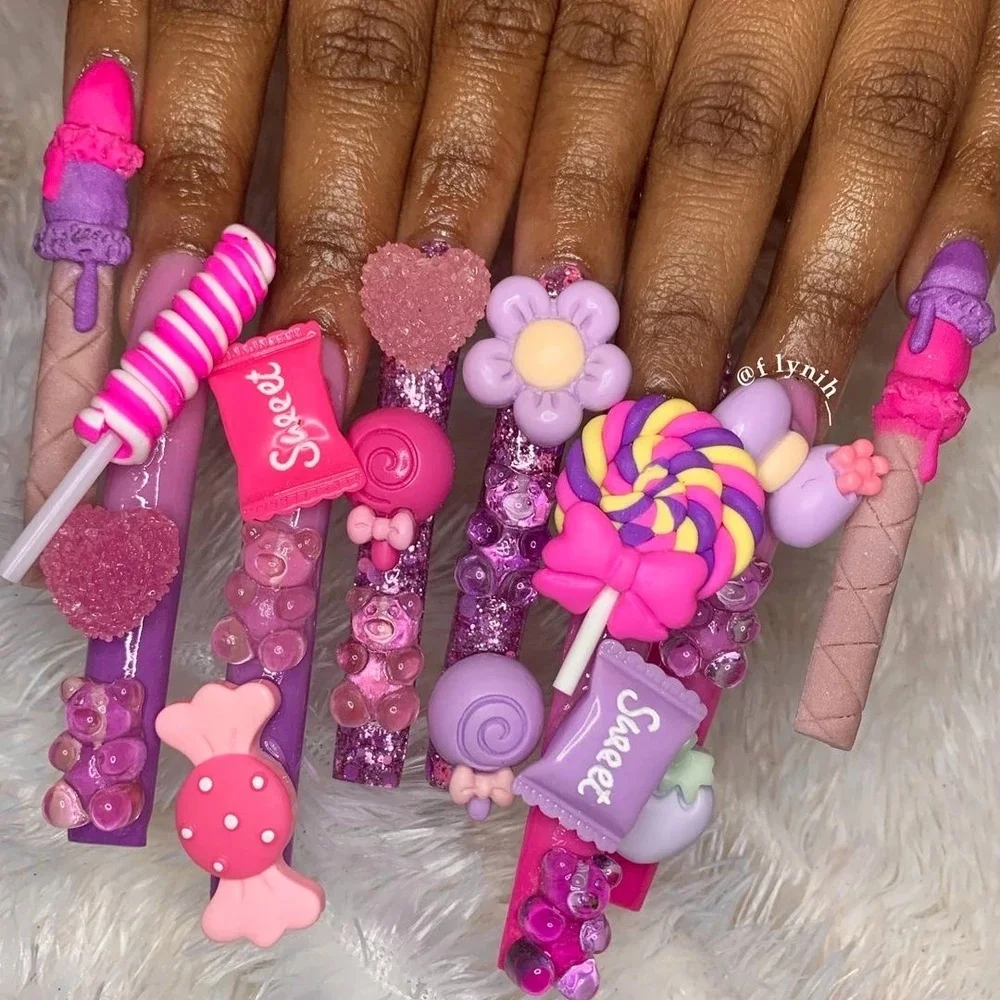 3D High Quality Kawaii Cute Bear Bunny Nail Art charms 10pcs Mixed Design Resin Nail art Charms Accessories Decoration, As shown
3D High Quality Kawaii Cute Bear Bunny Nail Art charms 10pcs Mixed Design Resin Nail art Charms Accessories Decoration, As shown