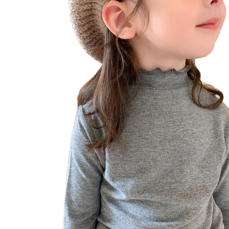 Children's clothing girls 2021 new children's high collar autumn and winter western style long-sleeved T-shirt baby top P5706
Children's clothing girls 2021 new children's high collar autumn and winter western style long-sleeved T-shirt baby top P5706