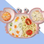 Food grade silicone baby suction cup mat placemat one-piece silicone baby silicone baby plate
